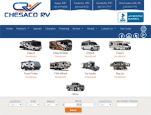 Tablet Screenshot of chesacorv.com
